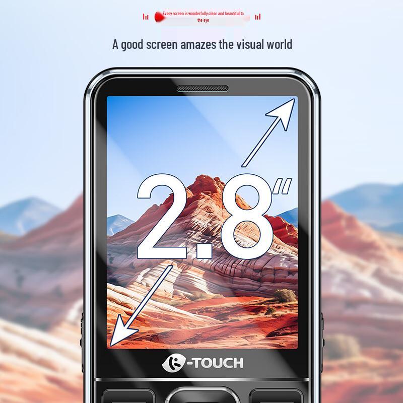 Tianyu F6 4G Tastenhandy für Senioren - 2,8 Zoll großer Bildschirm (CN-Version)