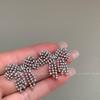 No Pierced Earrings, Sweet Bow, Slightly Inlaid Zircon Stud Earrings, Light Luxury, High-end Earrings, Design, Niche Earrings.