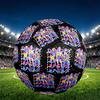 K Print Size 5 Soccer Ball, PU Wear Resistant Football for Match Training and Daily Practice, Birthday Gift for Soccer Fans