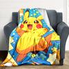 1pc Pikachu Star Flannel Blanket, Soft Skin Friendly with Digital Printing, Various Sizes Available for Family, Friends, Birthday