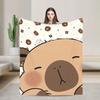 Capybara Blanket Quality Super Soft  Throw Blanket Winter Travel Couch Chair Sofa Bed Funny Bedspread