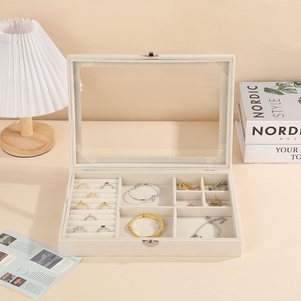 Detachable Jewelry Box Solid Color Necklace Storage Box Portable Jewelry Storage Case  Gift