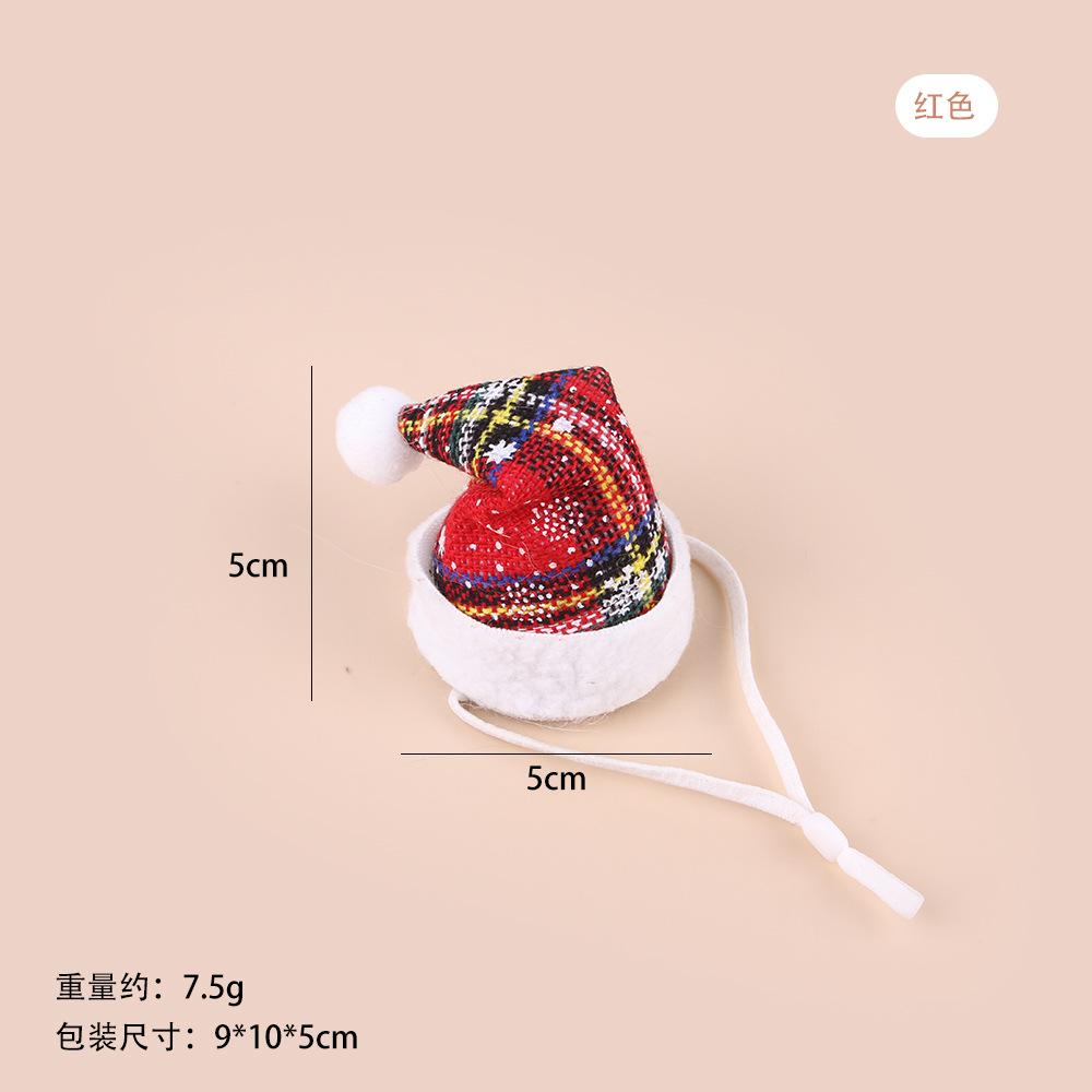 Pet Christmas Cute Small Hat Adjustable Cat Christmas Party Decoration Hat Pet Hat