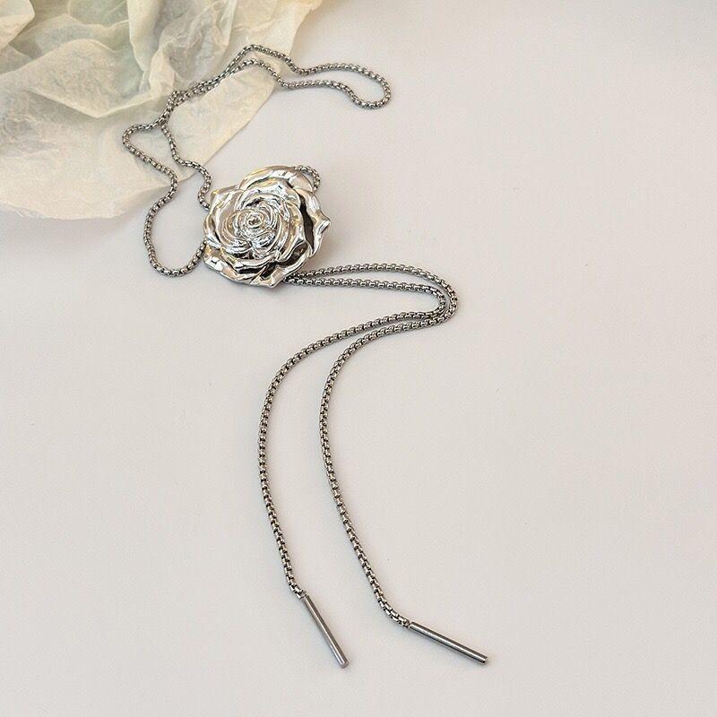 European and American cross-border y2k babes butterfly leather collar punk rock choker collarbone chain necklace foreign trade jewelry