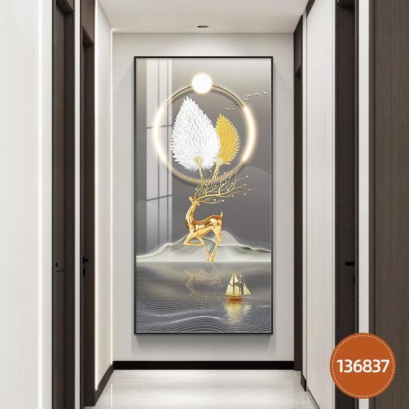 

JINGRUIXIANG Textured Vertical Canvas Wall Art