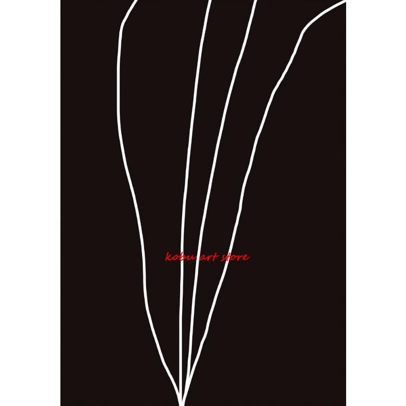 Black and White Abstract Poster Print Canvas Painting Minimalist Modern Neutral Wall Art Picture for Living Room Home Decor