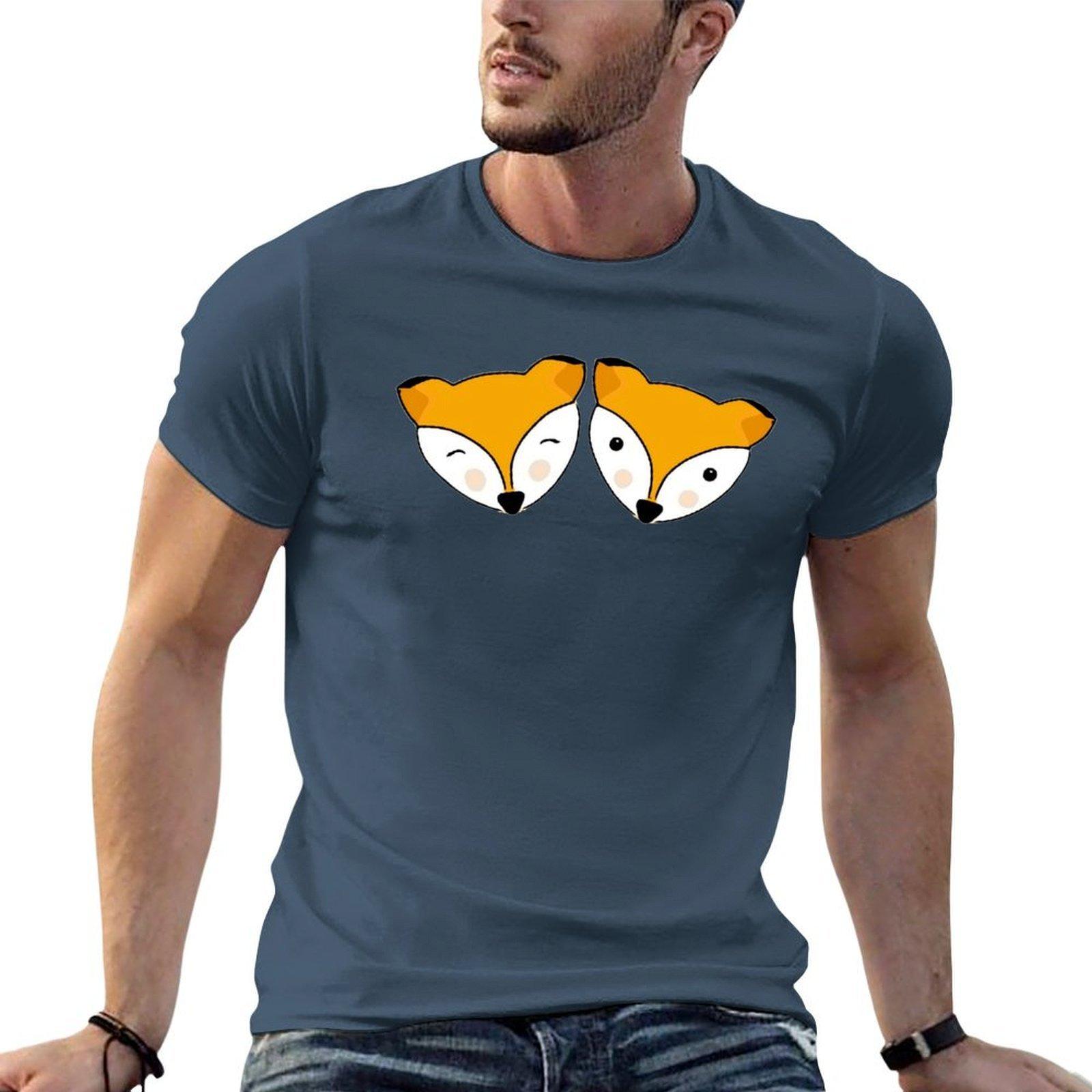 Fox Couple Fox Siblings Fox Friends Tshirt Uv Protection Outdoor Tee Shirt S