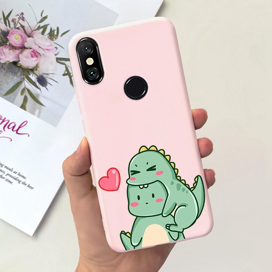 Case For Xiaomi Mi A2 Lite 5.84" Cute Animal Cartoon Candy Color Soft Silicone Phone Bumper For Xiaomi Mi A2lite Back Cover