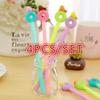 Creative Gel Pen Set Kawaii Stationery Doughnut Polar Bear Erasable Pens New Back To School Students Cute Gift Writing Supplies