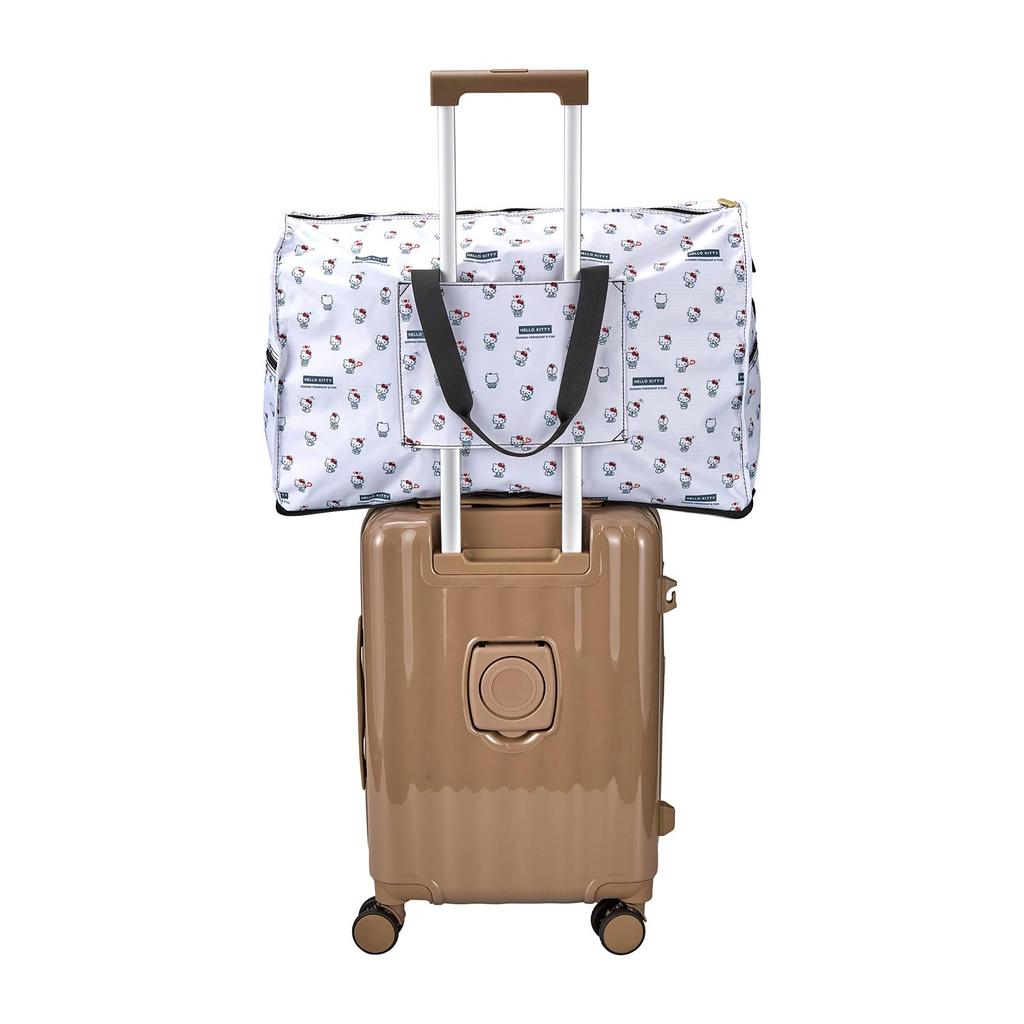 Foldable Boston large can be carried in a Sanrio White Heart [Hapitas] bag, size, suitcase, characters, SA14.