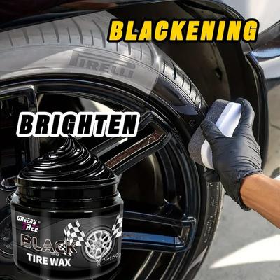 Car Tire Gloss Wax, Tire Repair and Maintenance Wax To Prevent Cracking and Aging, Restore Tire Black Gloss