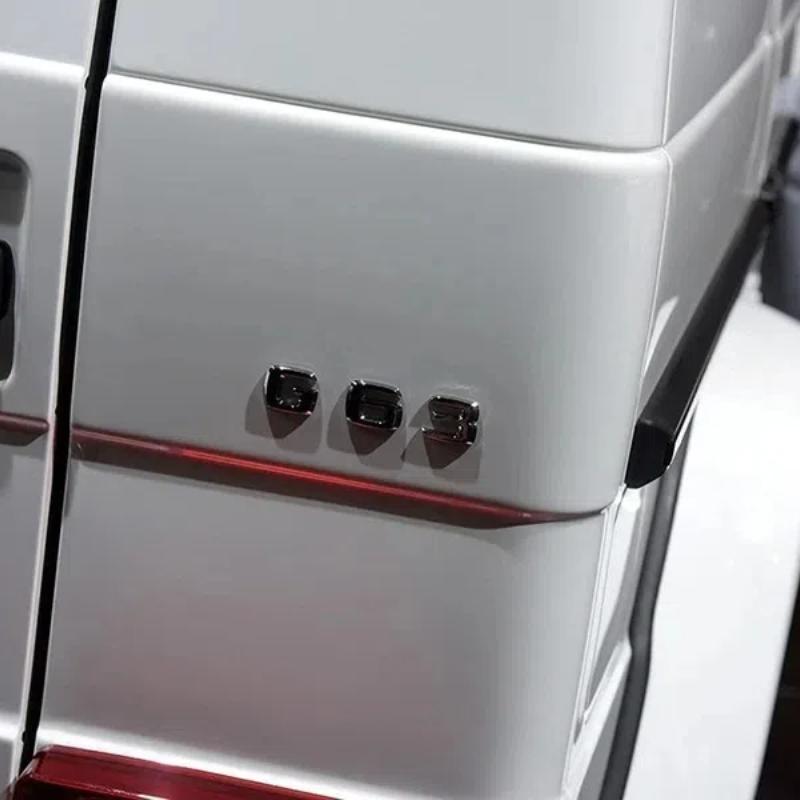 3D ABS Black Chrome Letters For S63 G63 C63 E63 AMG W205 W204 W213 W212 W222 W221 W463 Logo Emblem Sticker Accessories