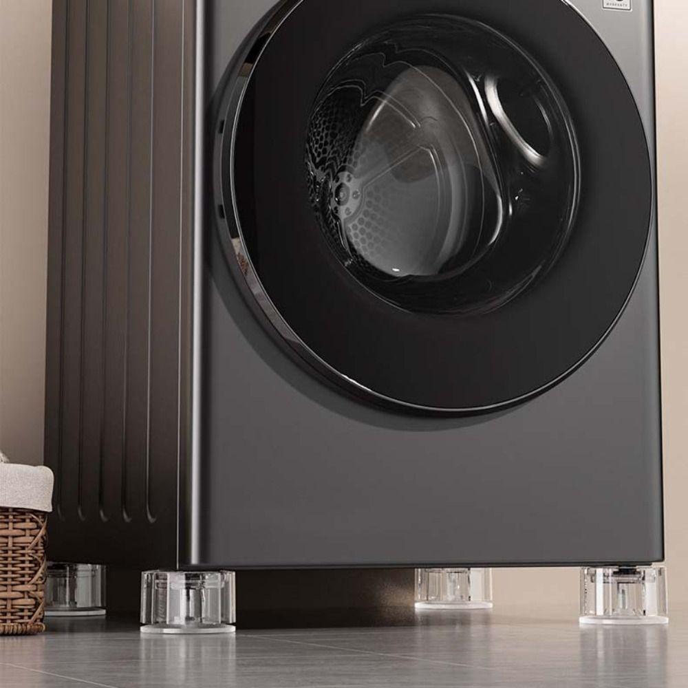 4 Stück Neue Verstellbare Waschmaschinenfüße Pads Saugfuß Rutschfest Stoßdämpfend Stummschaltend Pads Leise Langlebig Anti-Vibrations-Pads