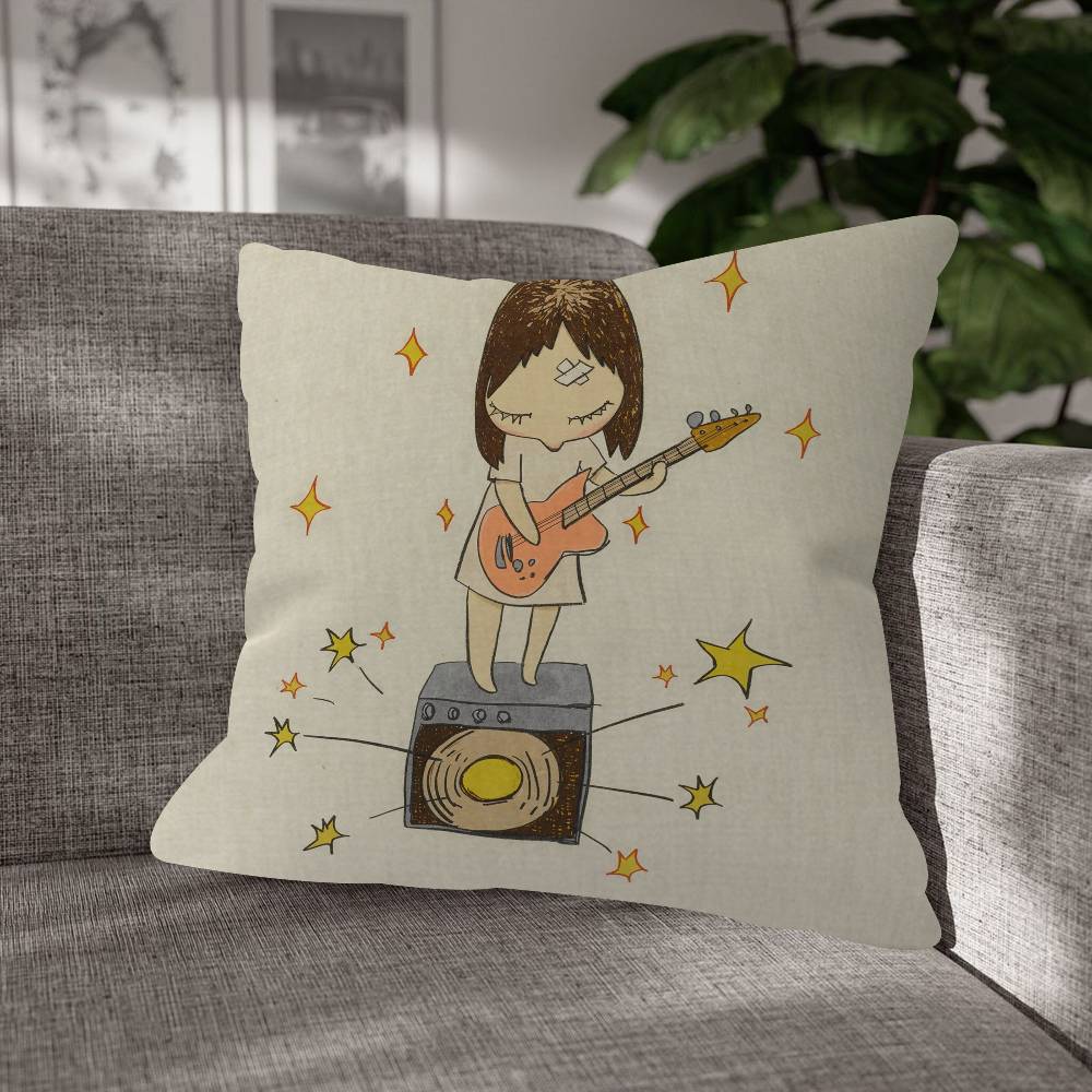 YYoshitomo Nara Pattern Cushions Pillowcase Polyester Cushion Cover Throw Pillow Pillowcover Home Car Sofa Decor