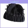 Autumn Winter Knit Hat For Men Women Acrylic Beanie With High Crown Design