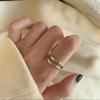 Adjustable Thai Silver Retro Ring: Trendy, Versatile, Hip Hop-Inspired Design for Women