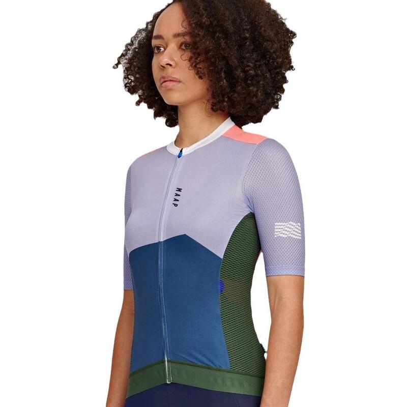 Womens Cycling Jersey Shorts Set Breathable Quick-Dry Mountain Bike Outfit Outdoor Road Trail Riding