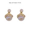 1 Pair Pearl Rhinestone Earrings Fashion Festival Holiday Birthday Engagement Decor Ear Stud Shinny Jewelry for Girls