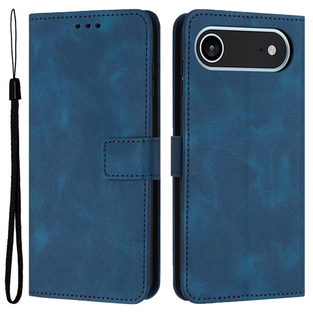 For iPhone Air Case Solid Color Leather Wallet Protective Phone Cover