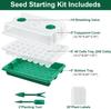 Seedling Pots (Set of 4), Seedling Trays, Seedling Boxes, 160-Hole Seed Trays, Seed Germination and Seedling Cultivation Set, Seed Sowing House, Seedl