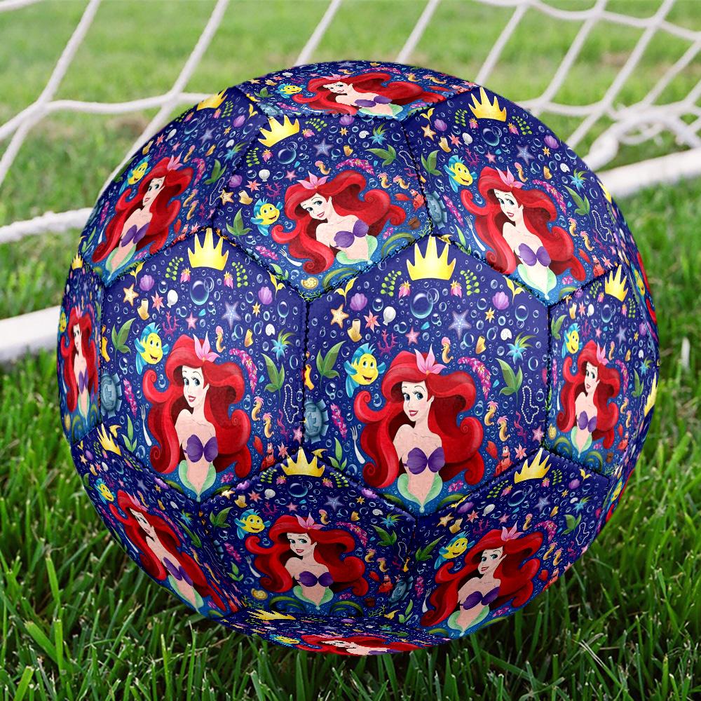 1PC Cartoon Mermaid Size 5 Soccer Balls, High-Quality, Anti-Slip, Protective Football, a Unique Gift Suitable for Birthdays, Christmas