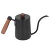 600ml 20oz Häll över Kaffekanna Häll över Kanna Gåshals Pip Kaffe Tekanna med Trähandtag