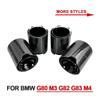 Silenziatore Terminale di Scarico in Fibra di Carbonio e Acciaio Inossidabile per BMW M3 G80, M4 G82/G83
