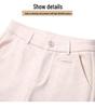 Women's High-Waisted Cashmere Purple Wool Pants - Autumn/Winter 2024, Small Size, Thickened Wide-Leg, Nine-Point Length.