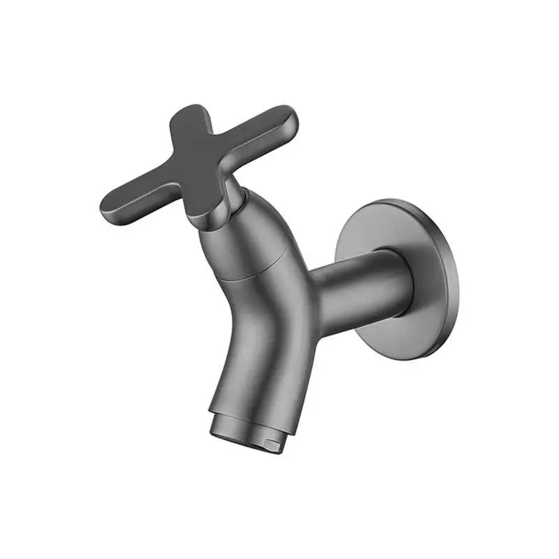 Wall-mounted Basin Faucet Mop Sink Cold Tap Balcony Splash-proof Home Kitchen Sink Quick-Open Faucet Bathroom Accessories