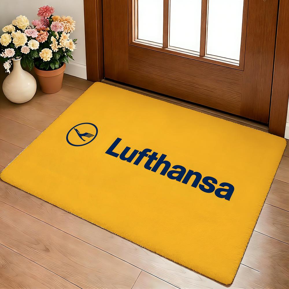 Heiß D-Deutsche L-Lufthansa Fußmatte Gemütliches Flanell Weich Dick Rutschfeste Matte Für Wohnzimmer Schlafzimmer Küche Dekor Teppiche