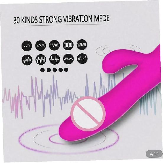 Skin Non Irritating Silicone Vibrator Hypoallergenic Safe Material Long Time Comfortable Use Dual Area Synchronous