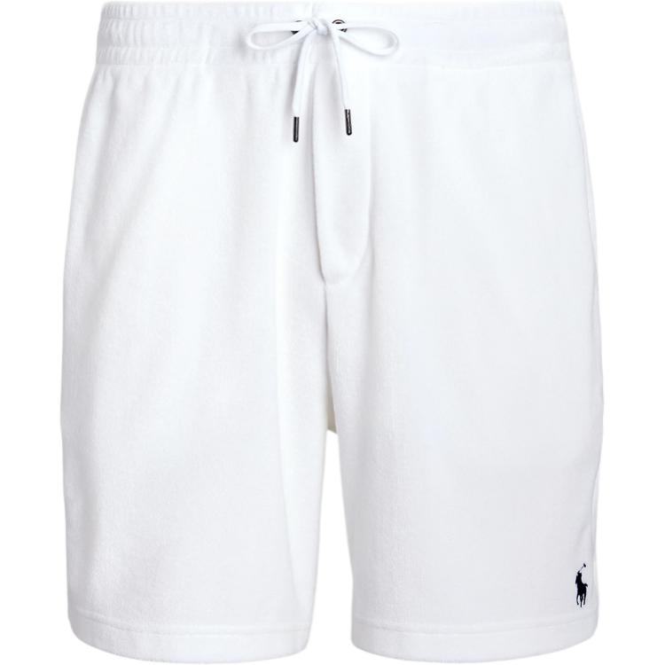 

Polo Ralph Lauren FW23 Однотонные шорты с логотипом и кулиской, повседневные, мужские, белые 710945394-001 2XL