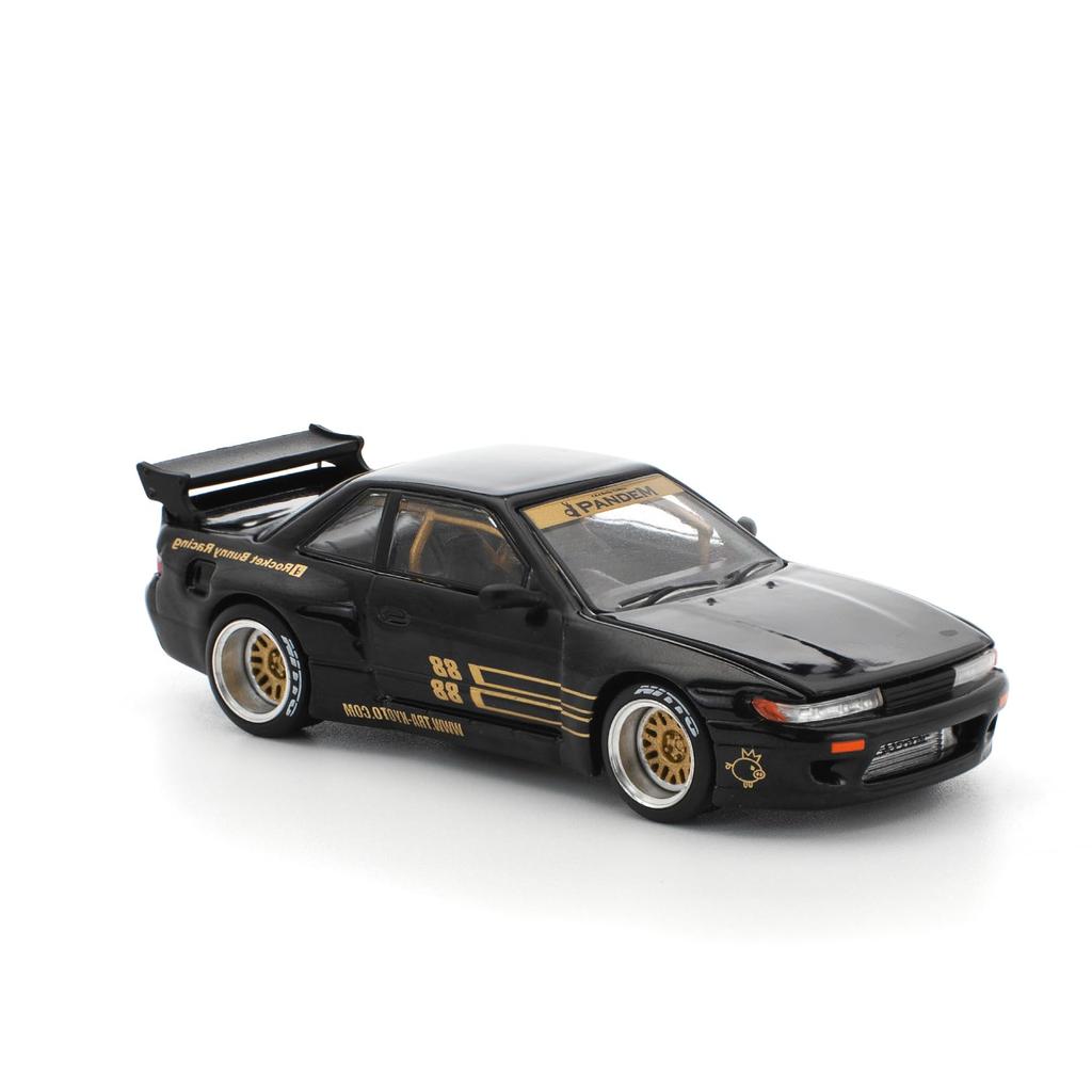 Genesis Company POP RACE 1/64 Pandem Silvia S13 - Black (Finished Model) PR640289