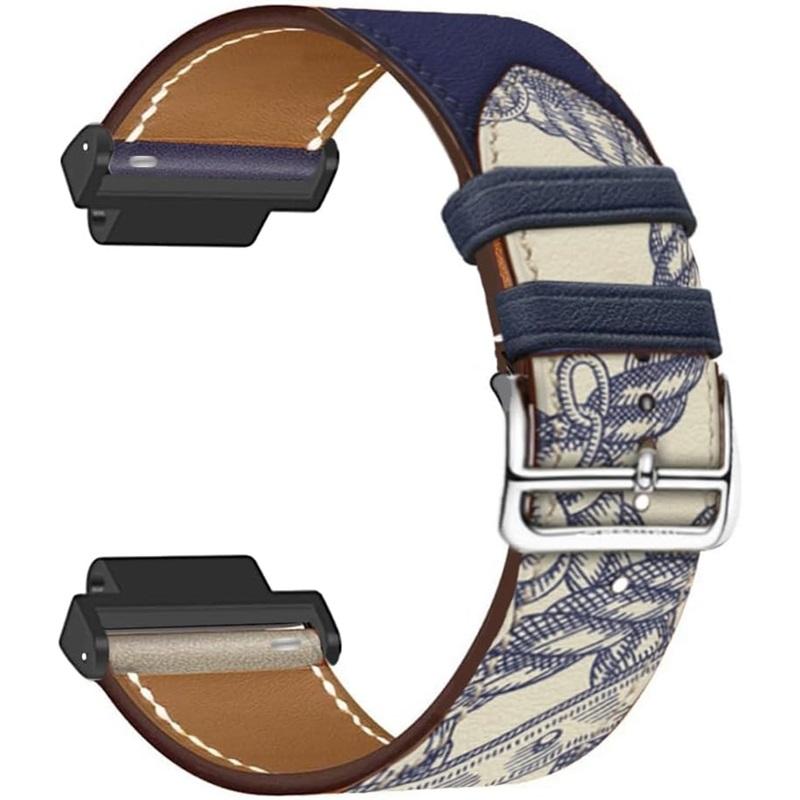 Leren band voor Garmin Forerunner 235 735 XT 230 220 630 620 stikkleur horlogeband voor Approach S20 S6 polsband armband metalen connectoren