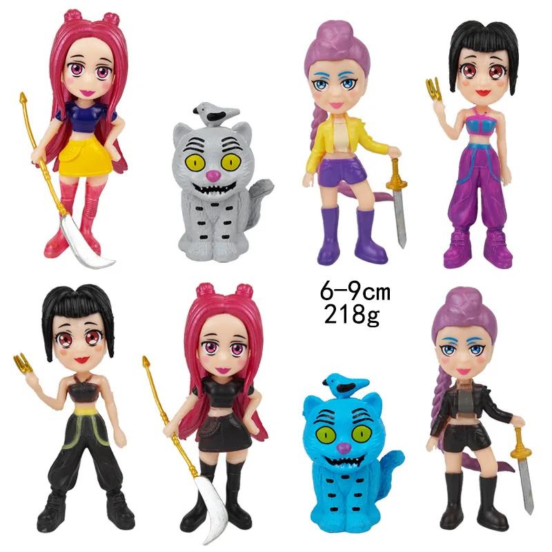 Cartoon Gaming Peripherals Desk Decoration Collection Figures Model Toy For Kid GiftAnime Kpop Demon Hunters Figure Model Toy
