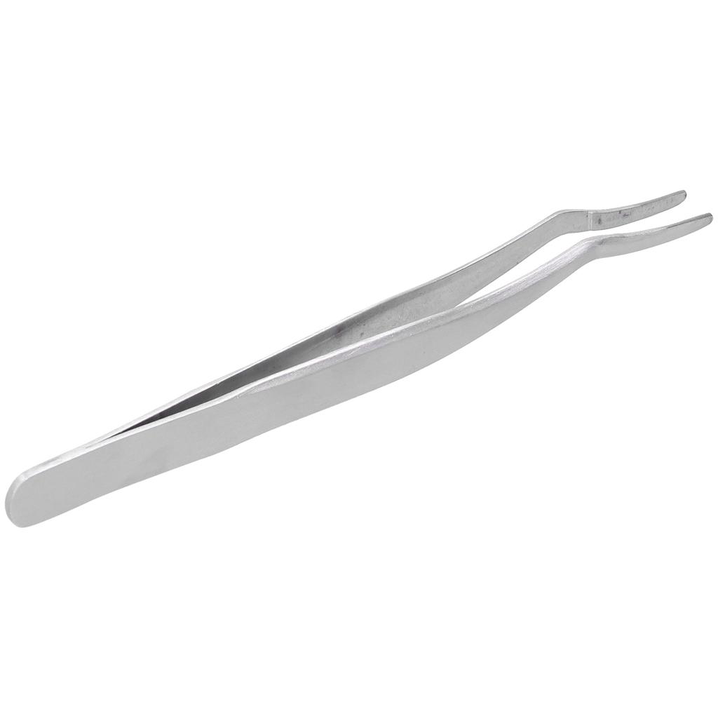 Eyelashes Tweezer False Lash Application Curved Stainless Steel Eyelash Extension Auxiliary