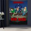1pz Eddsworld Arazzo da Parete Fai da Te Tappeti da Parete Floreali Hippie Decorazioni per Dormitorio Arte da Parete