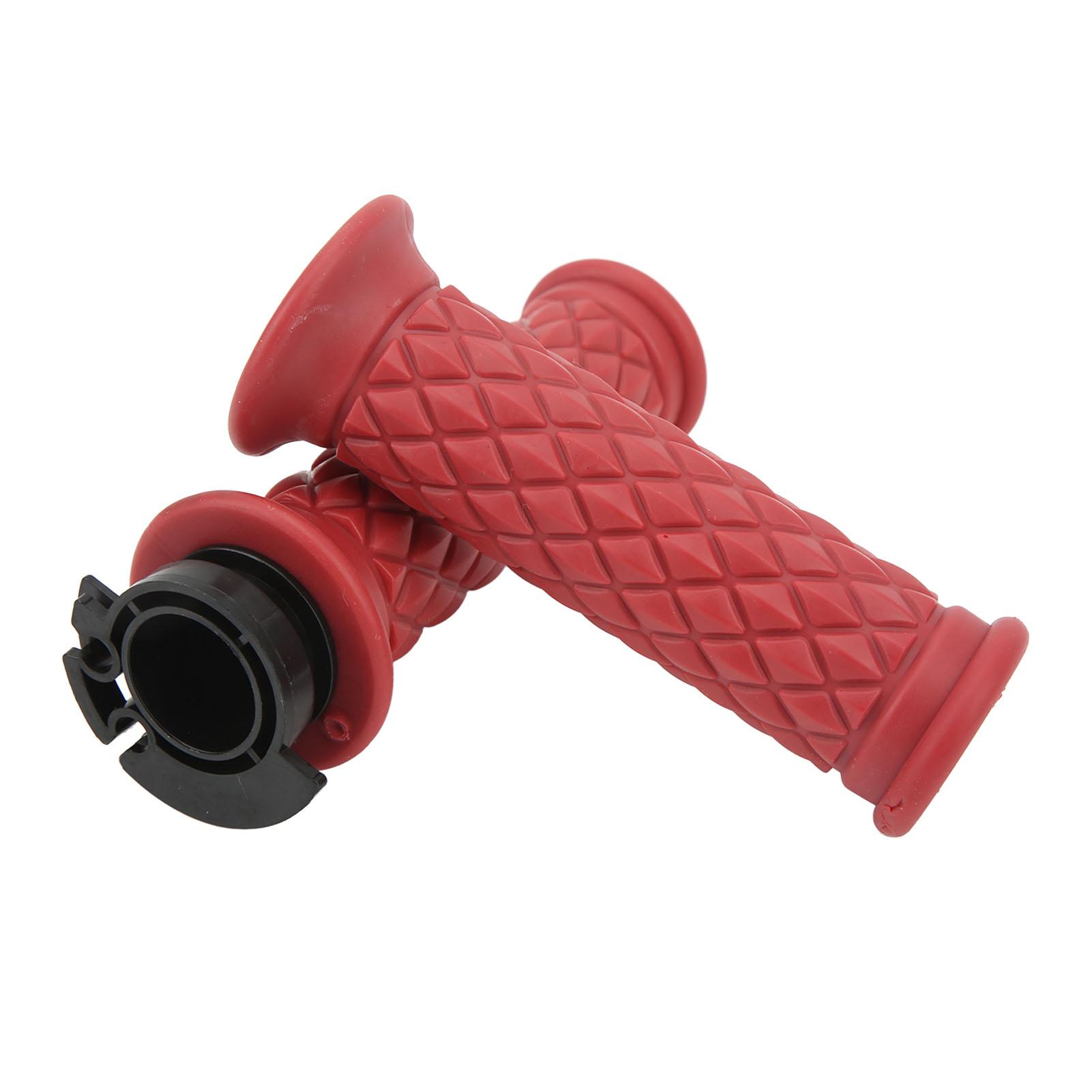

1 Pair 22mm Throttle Handle Grips Universal Comfortable Grasp Fit for Scooter GY6 50cc 80cc 125c 150cc Red