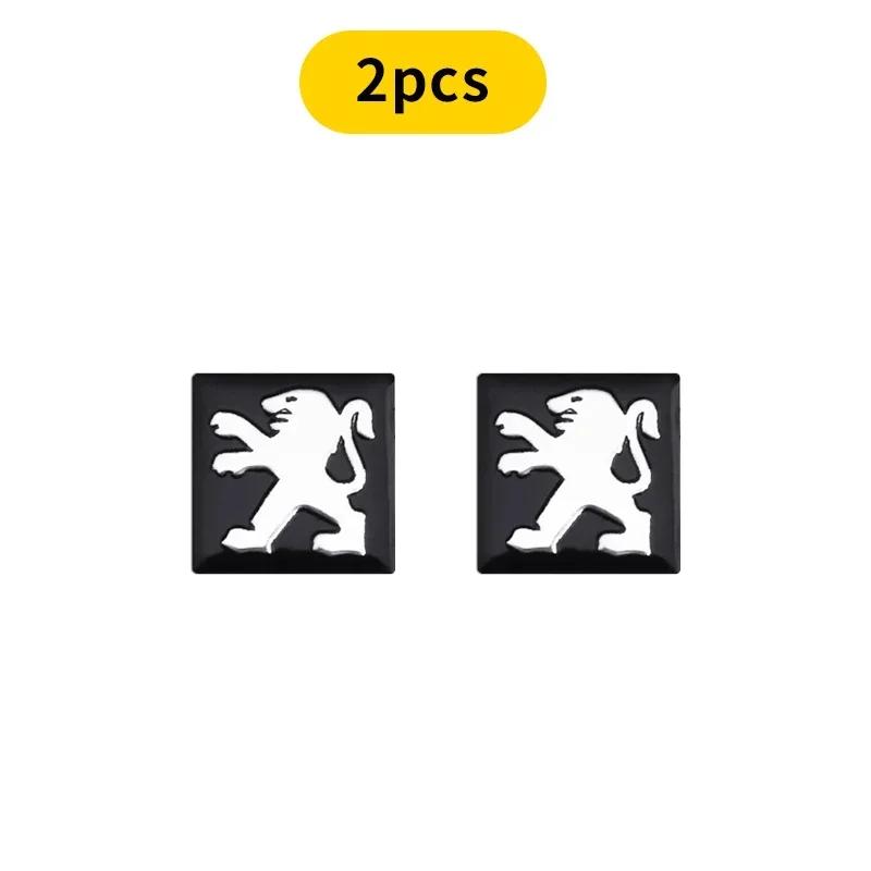 

2026 Hot Car Sticker New Car Remote Key Fob Emblem Badge Radio button Sticker For Peugeot 308 408 508 RCZ 208 3008 2008 206 207
