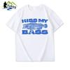 Sea Bass Print Pattern Lure Fishing Short Sleeved Wild Fishing Casual Spring and Summer Outdoor Mens Clothing Cotton Tshirt
