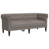 2 Piece Sofa Set Taupe Fabric