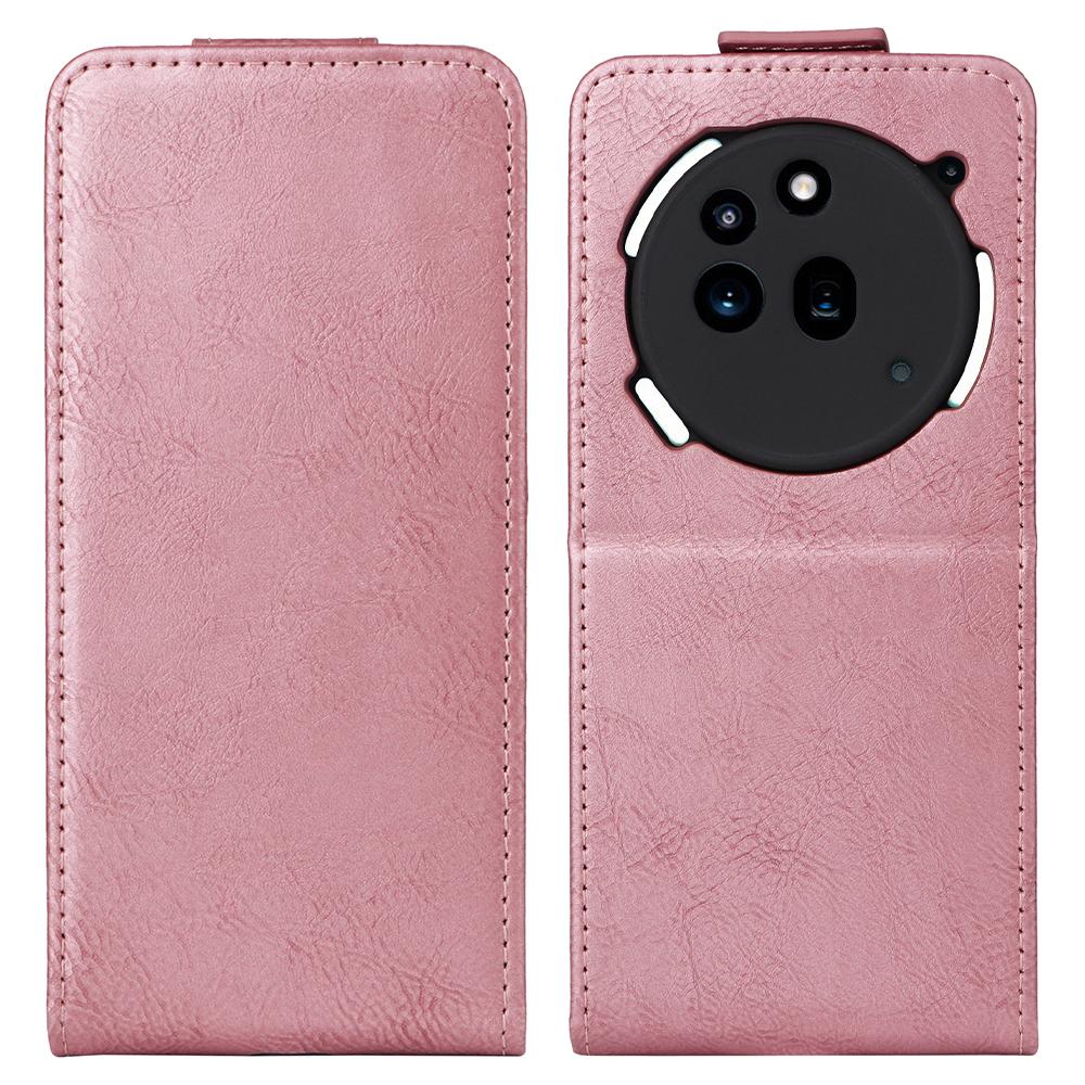 For Nothing Phone (3a) Pro Stand Case Magnetic Clasp Vertical Flip Leather Phone Cover with Card Holder