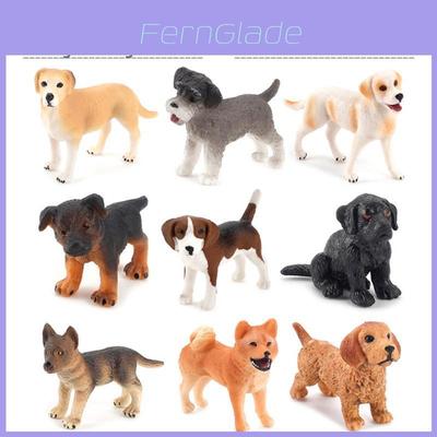 Coleção de Modelos de Cães Realistas em PVC com Figuras de Animais Estáticas para Fãs de Decoração de Casa