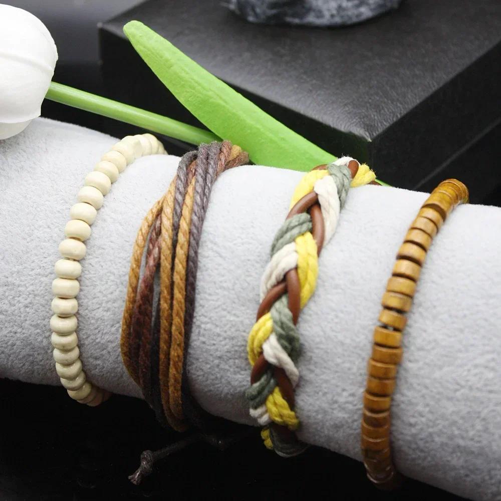 

Набор из 5 предметов, мужские роскошные часы, кварцевые часы, ударопрочные кожаные ремешки, часы с хронографом, спортивные мужские часы, в комплекте коробка с браслетом