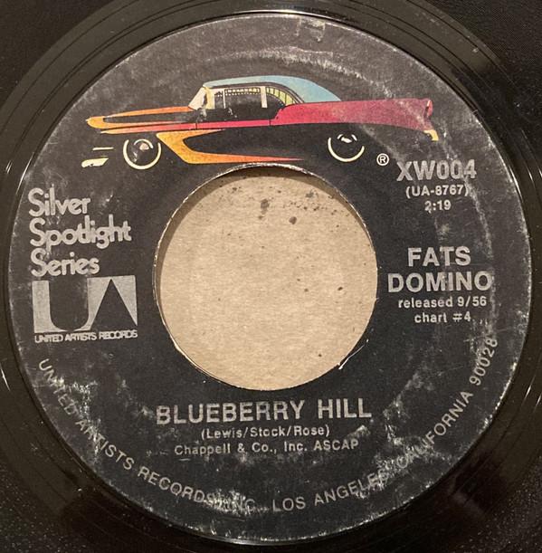 

7inch Record FATS DOMINO Blueberry Hill Bo Weevil XW004 UNITED ARTISTS 1972 US Rock Used