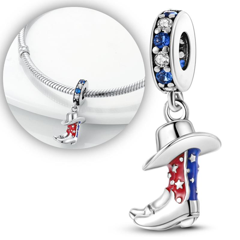 Copper Paris Tower Pyramid Travel Country Flag Charm Fit Original Bracelet Necklace Beads Pendant Women Diy Jewelry