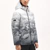 Anta Scenery Full Print Zipper Hooded Long Sleeve Down Jacket Men Outerwear Pure-White 952347902-1