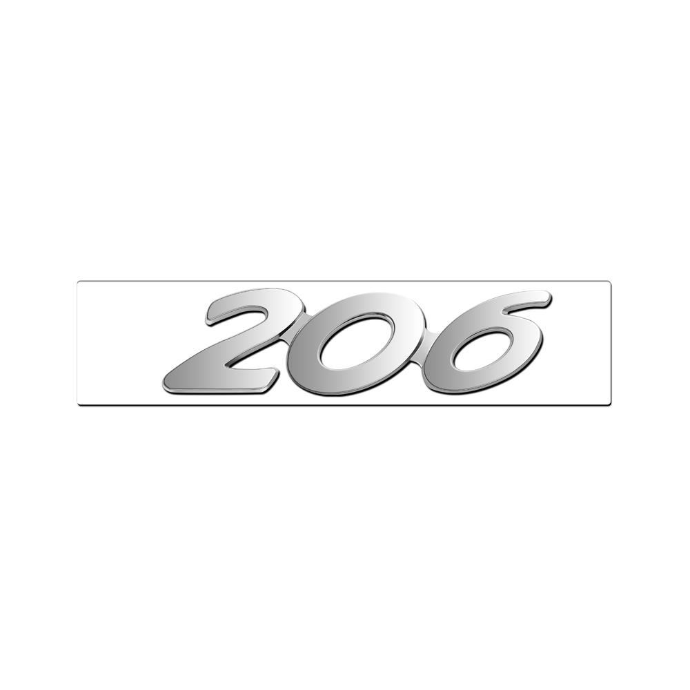 For New Peugeot 206 207 301 307 308 408 508 2008 3008 4008 5008 RCZ 1Pcs ABS Car Badge Sticker Car Body Trunk Decoration Sticker