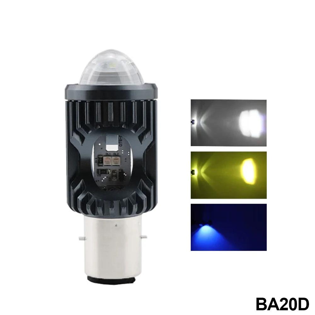 H4 BA20D PX15D Motorcycle LED Headlight 3030 Chips Super Bright Strobe Flash Beam Headlamp Scooter Motorbike Headlight Bulbs