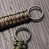 Parachute Cord Lanyard Keychain Climbing Carabiner Camping Outdoor Survival Tool